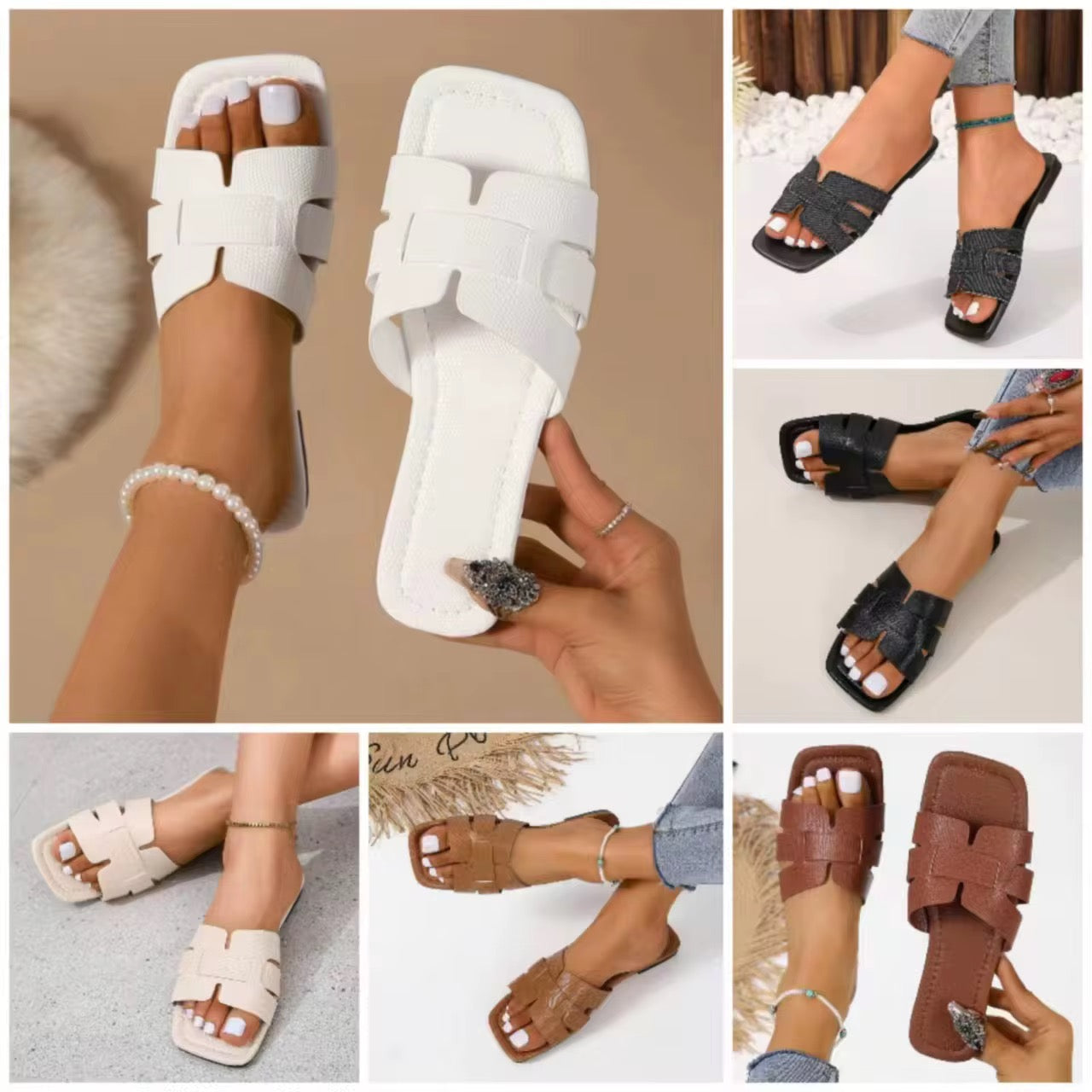 Wholesale Women’s Summer Slippers – Beach Flip Flops & Crystal Sandals (Random Delivery)