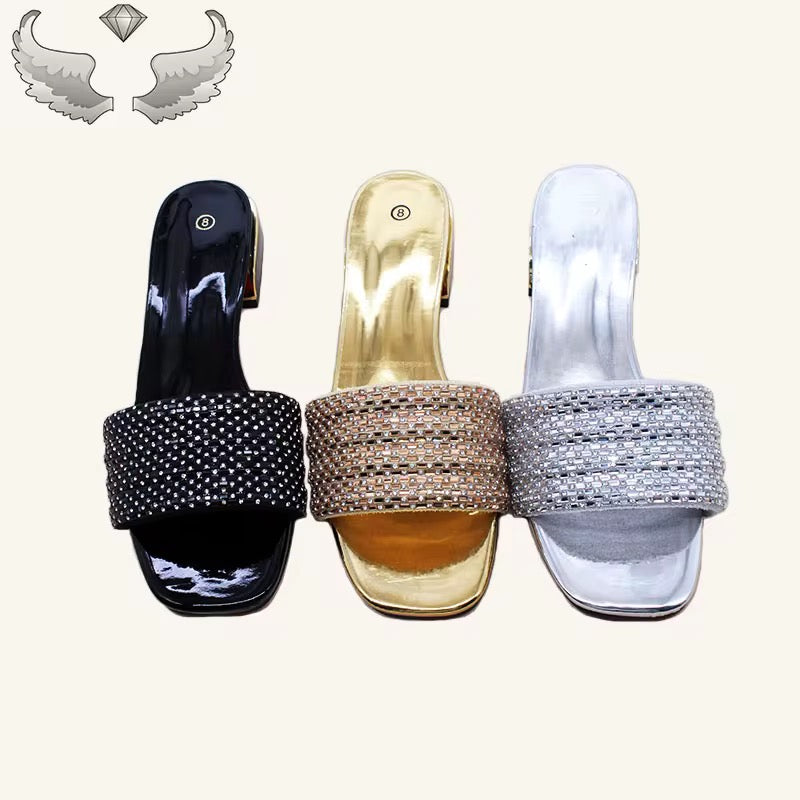 Wholesale Women’s Summer Slippers – Beach Flip Flops & Crystal Sandals (Random Delivery)