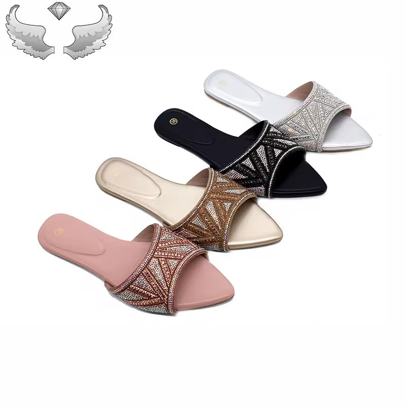 Wholesale Women’s Summer Slippers – Beach Flip Flops & Crystal Sandals (Random Delivery)