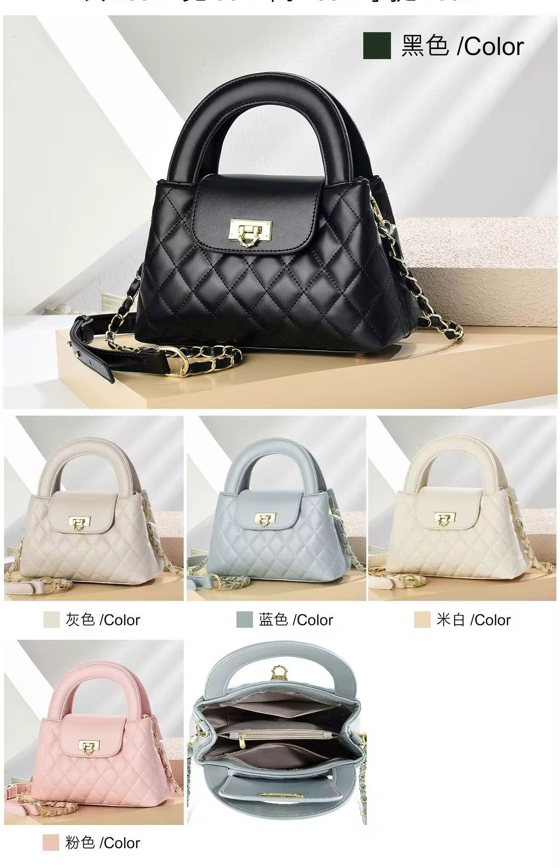 Wholesale Women’s Handbags – Designer-Inspired Inclined Shoulder Bags (Mixed Random Delivery)