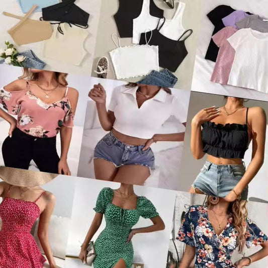 Clearance Women’s Wholesale Clothing – Mixed Dresses, T-Shirts, Pants & Blazers (Random Delivery)