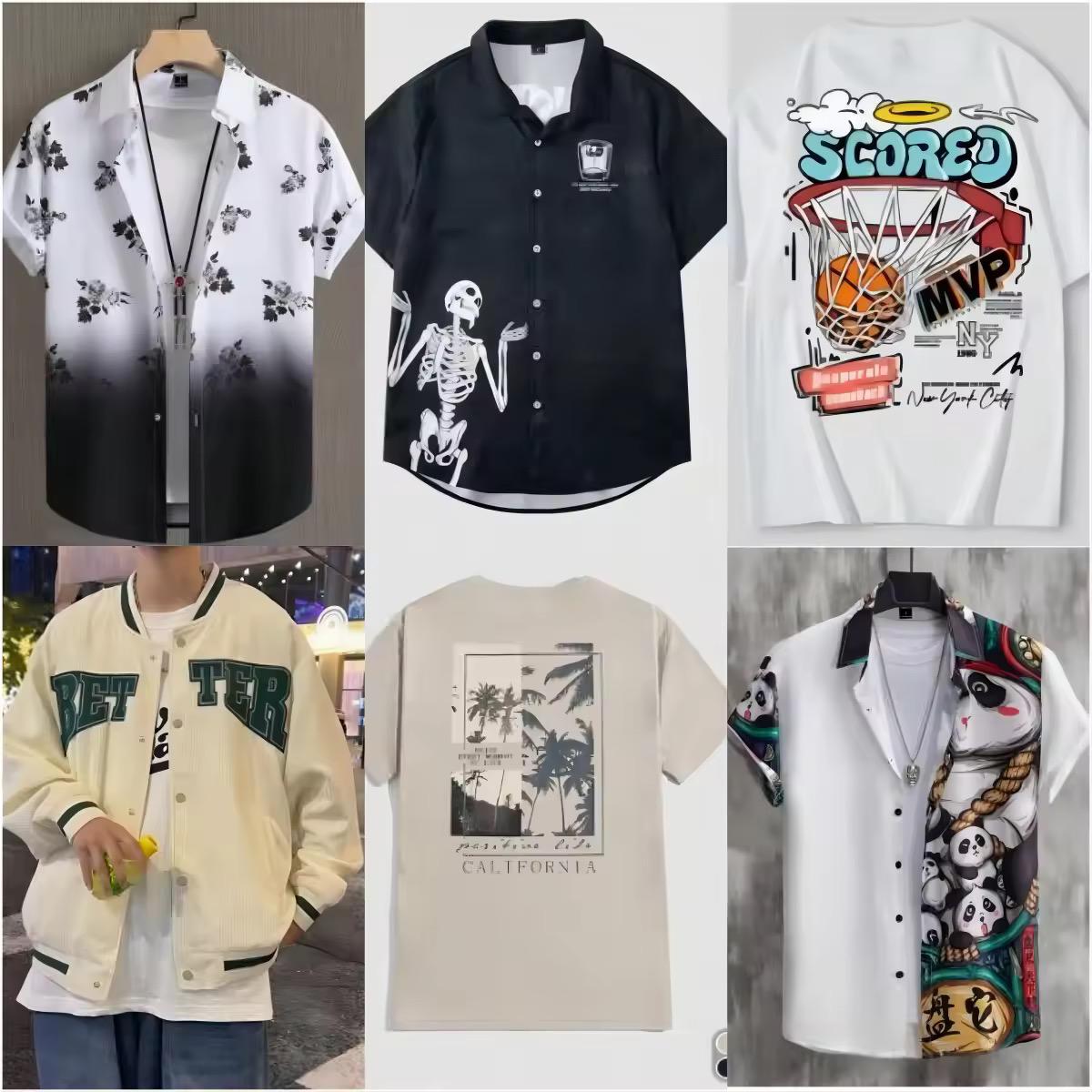 Wholesale Men’s Fashion Clothing – Casual T-Shirts, Pants, Shirts & Polo Shirts (Random Delivery)