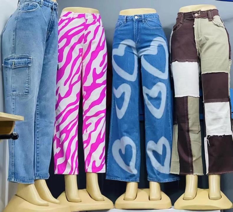 Wholesale Women’s Cotton Stretch Jeans – Solid Color Casual Trousers (Large Stock)