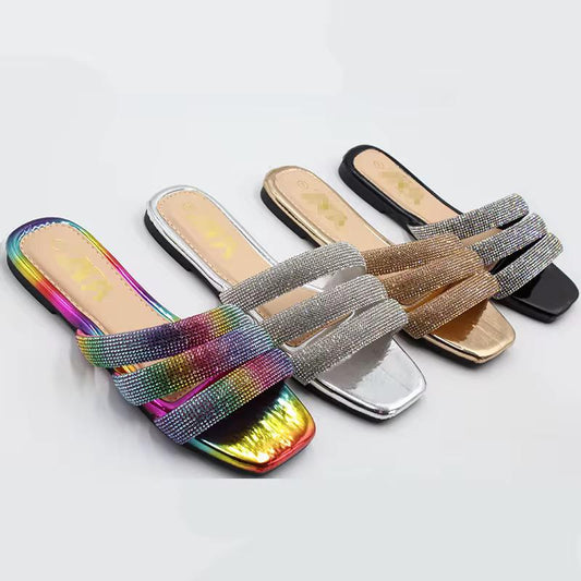 Wholesale Women’s Summer Slippers – Beach Flip Flops & Crystal Sandals (Random Delivery)